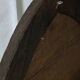Old handcrafted Gothic style wooden mirror