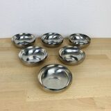 6 coupelles en inox design AMC