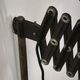 1930s Bauhaus Industrial Scissor Arm Wall Lamp, Black Enamel, Czechoslovakia