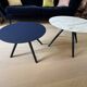 Lot de 2 tables basses Imperial Line UFO – Fenix bleu & marbre blanc