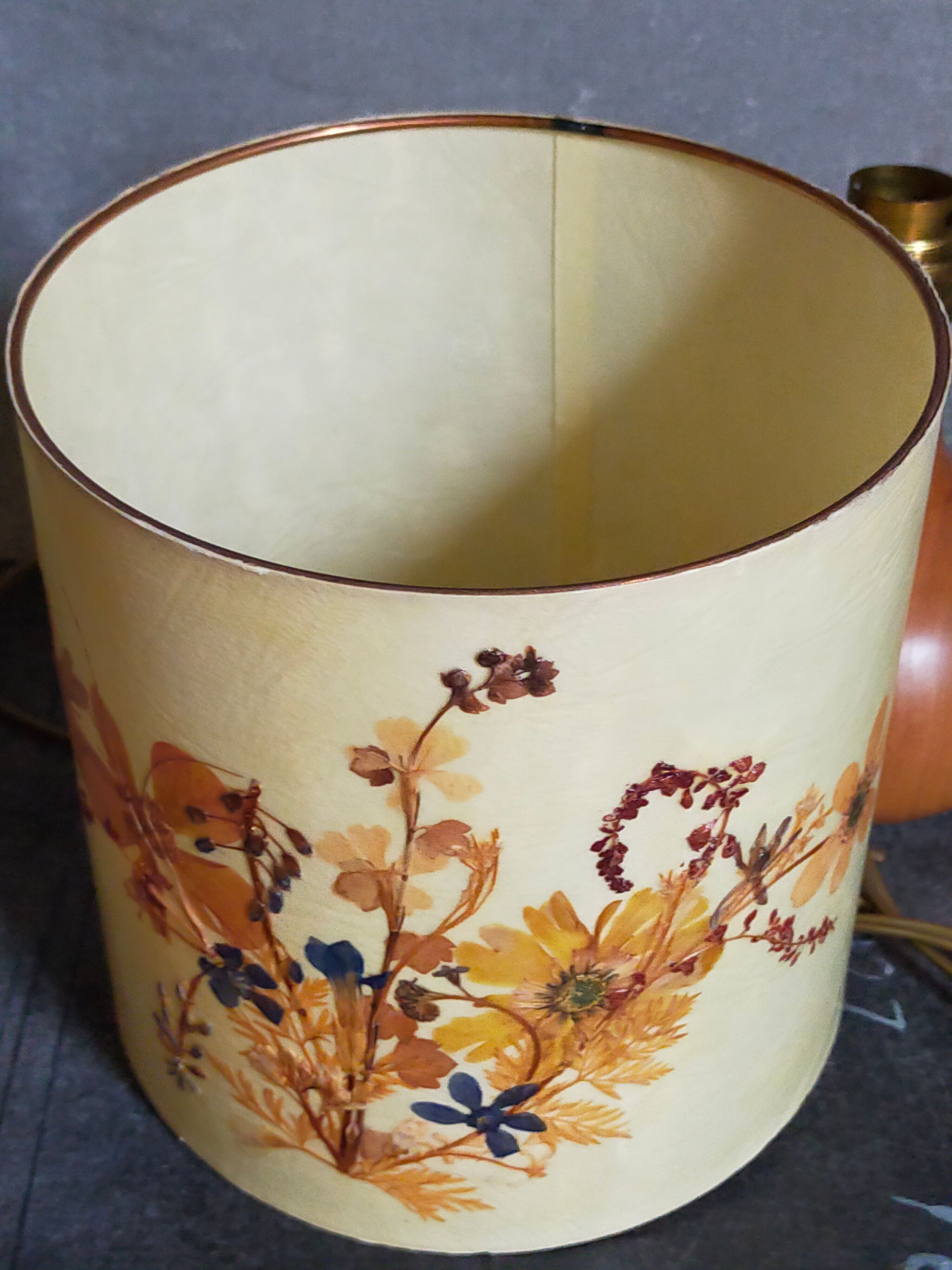 Lampe de chevet en bois vintage