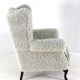 Armchair chair hairy Doodle retro fully restored - new upholstery