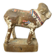 Sculpture en bois représentant une vache sacrée
