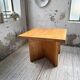 Square modernist table made of solid pine from the 1950s.