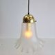 Vintage Glass & Brass Handkerchief Pendant Lamp from Peill & Putzler, 1960s