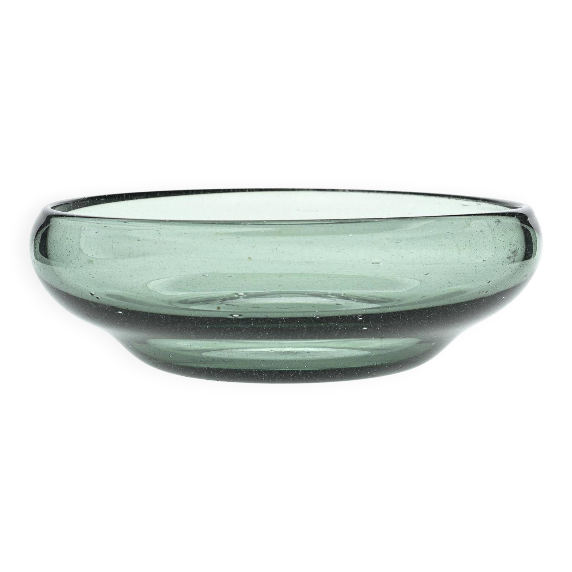 Blown glass cup by Claude Morin, 1975 France