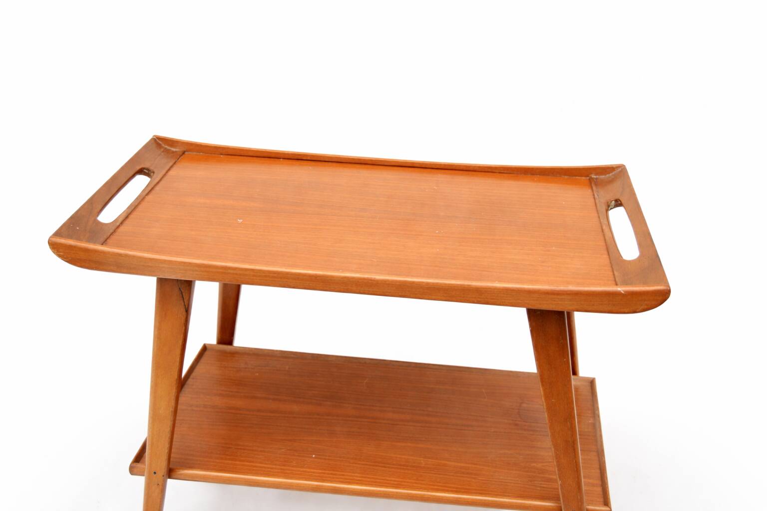 Mid-century German teak bar cart  Manufactured by Opal Furniture, 1960s