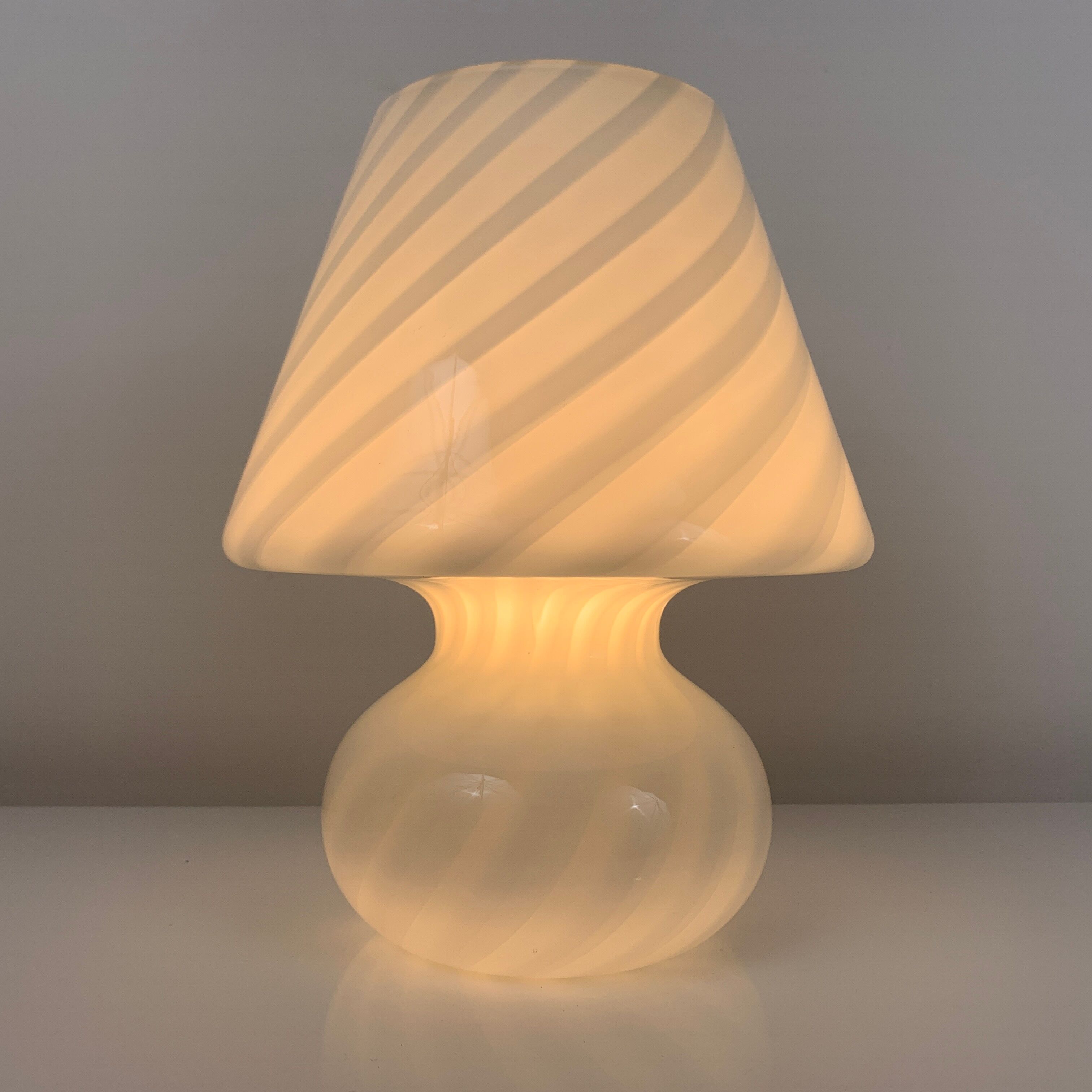 Lampe Vetri Murano verre champignon