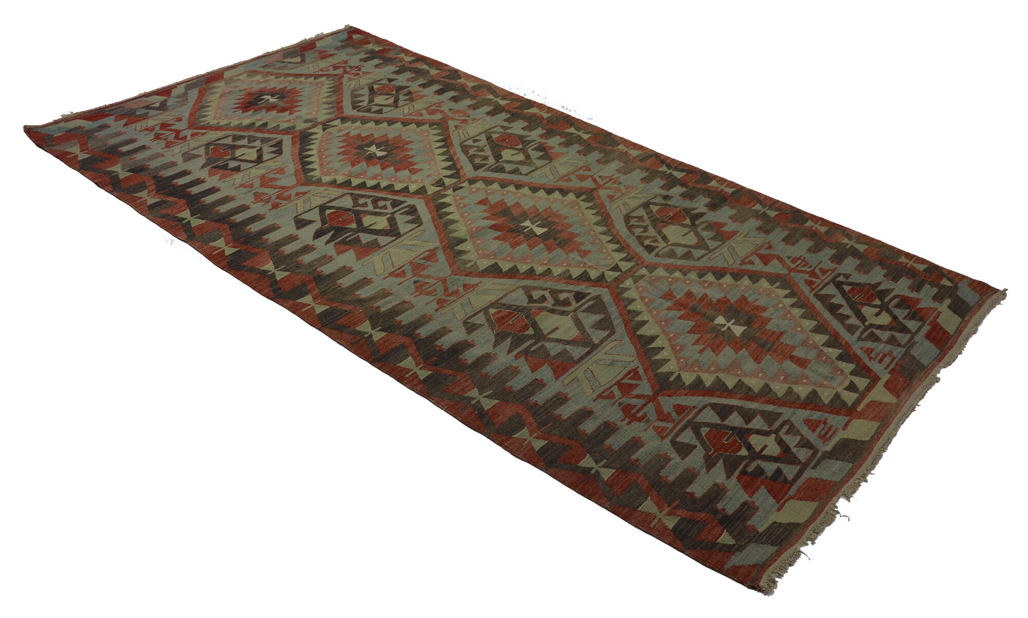 Anatolian handmade kilim rug 310 cm x 160 cm