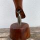 Scandinavian design corkscrew in teak wood and brass, 1960