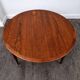 Round coffee table in teak and rope by Møbelintarsia, Denmark, 1960.