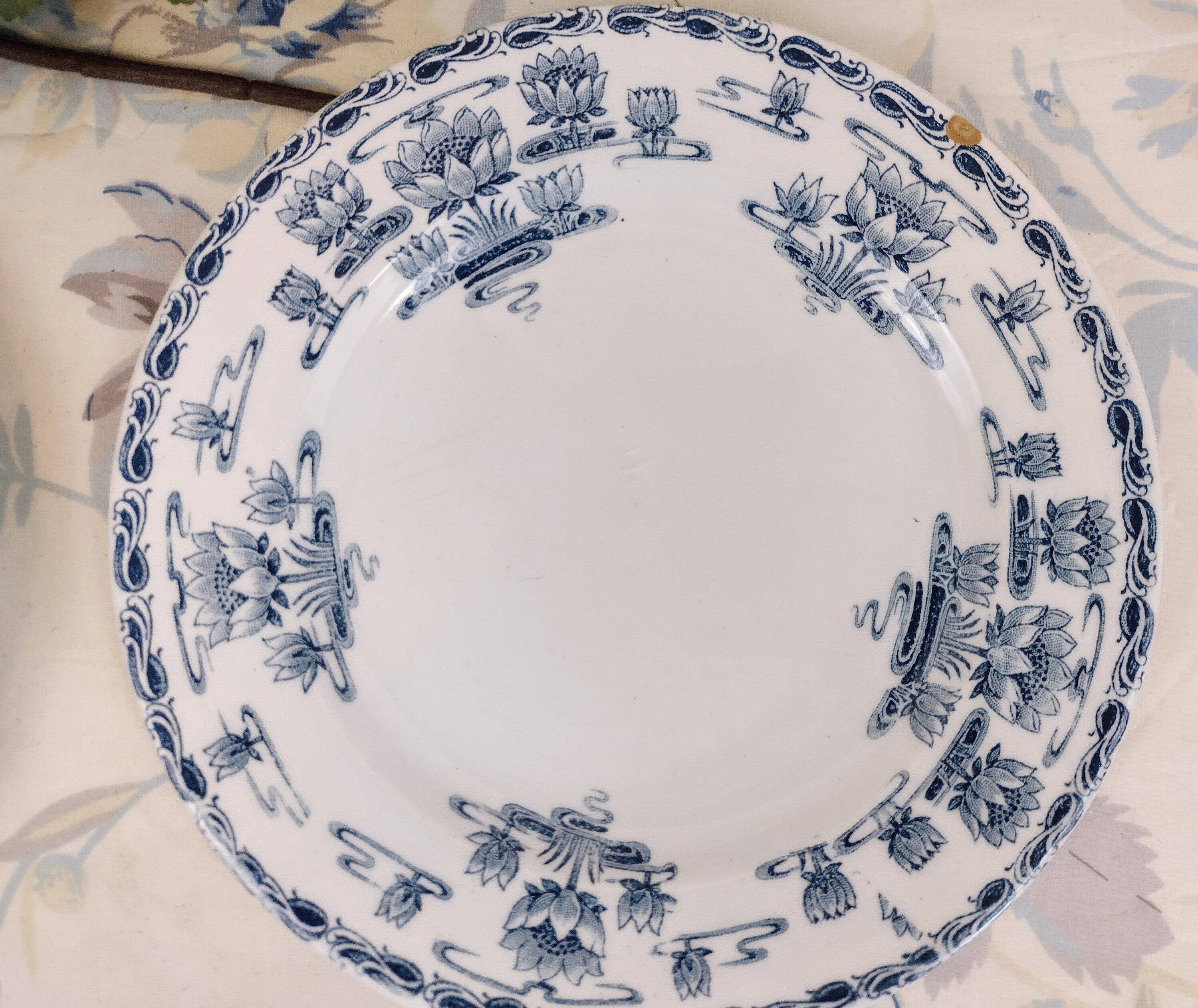 6 Clairefontaine Egyptian dessert plates