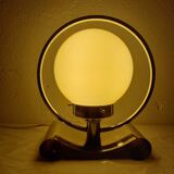 Table lamp 70s glass chrome