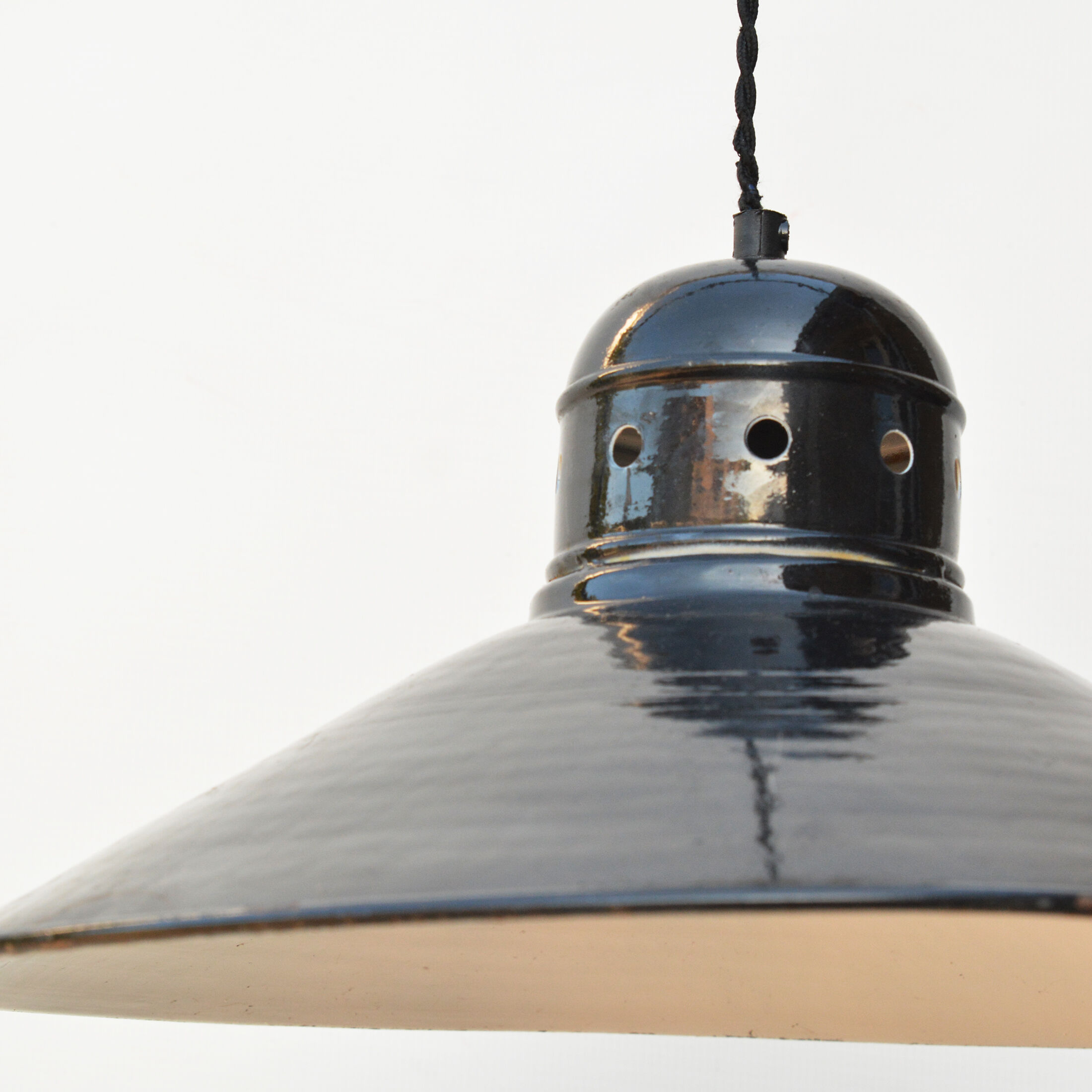 Industrial pendant lamp, Storch Leuchten, Germany, 1960s