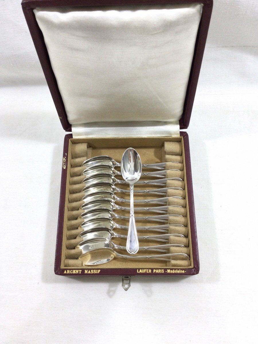 Hénin Et Cie - Spoons in Moka Louis XVI