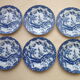Set of 6 dessert plates in Japanese Porcelain