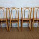 4 bentwood bistro chairs in the Thonet style