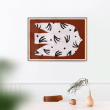 Wall poster with white bird