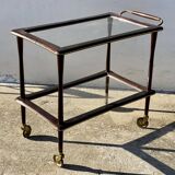 Table desserte à roulettes moderniste vintage 1960