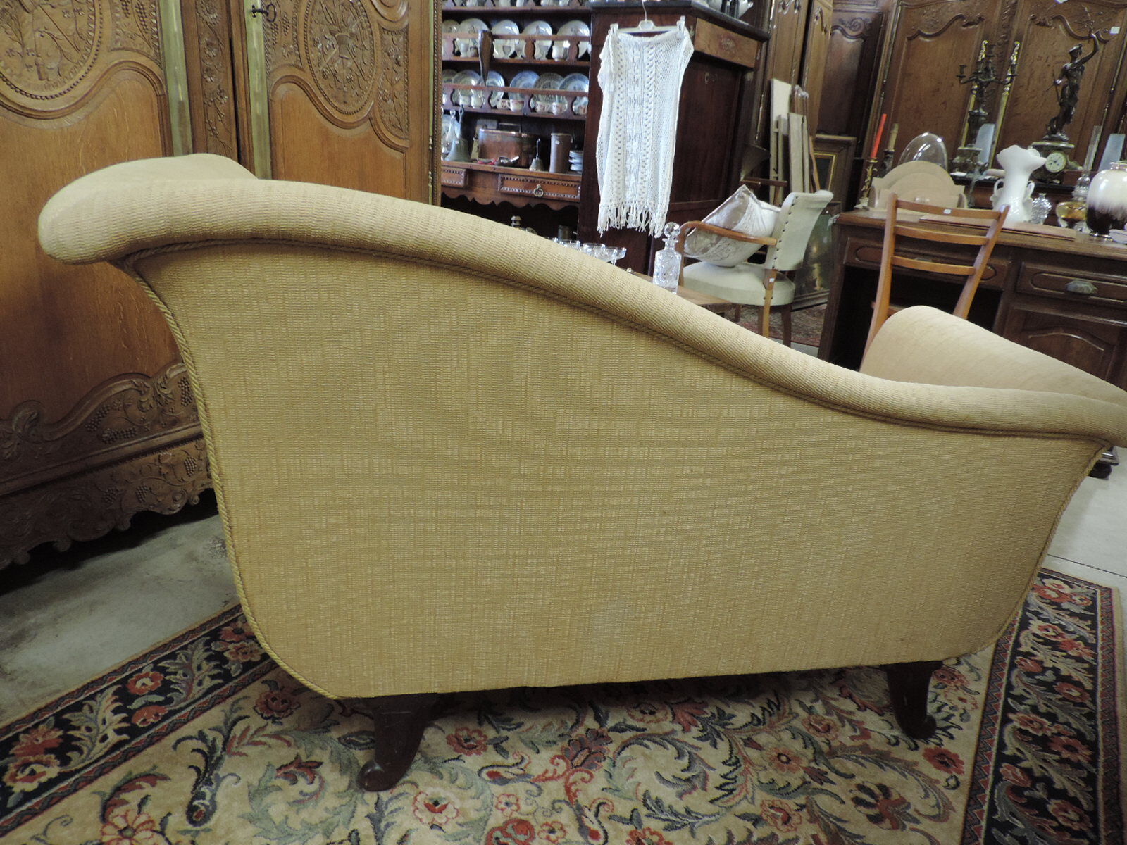 Chaise longue XIXth at two places