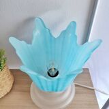 Adorable lampe a poser en verre vintage