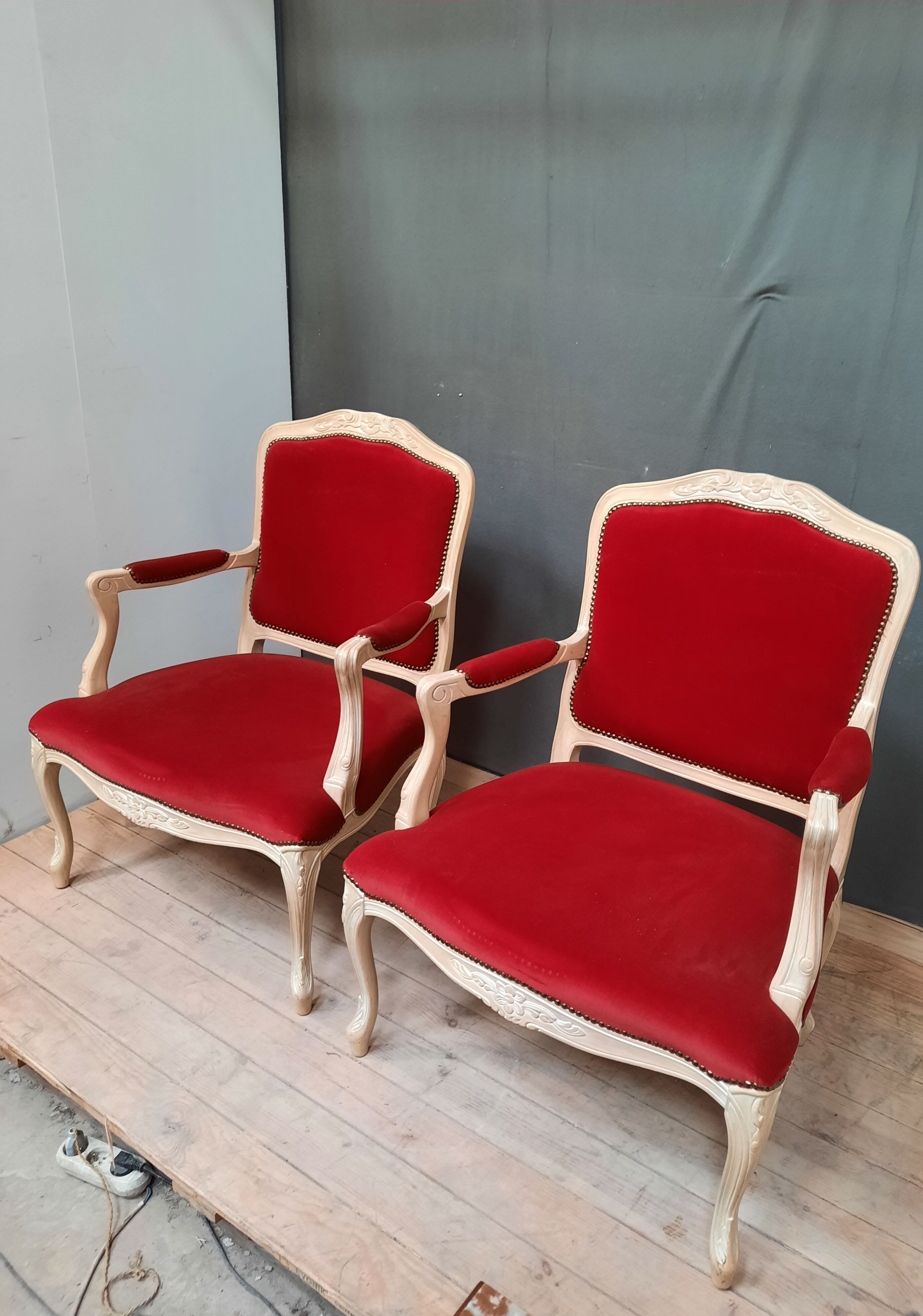 Louis XV style armchairs