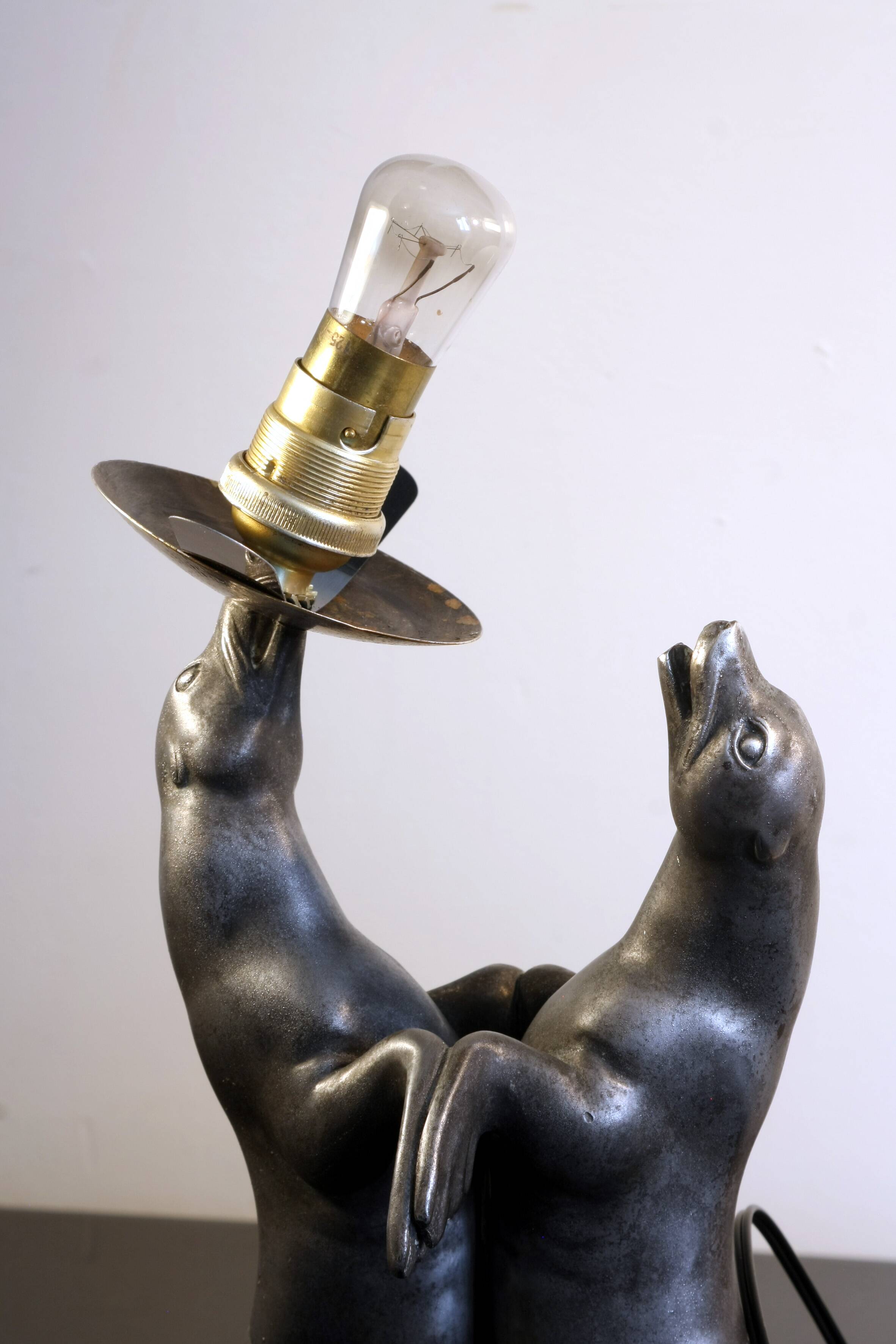 lampe art déco louis albert carvin (1875-1951)