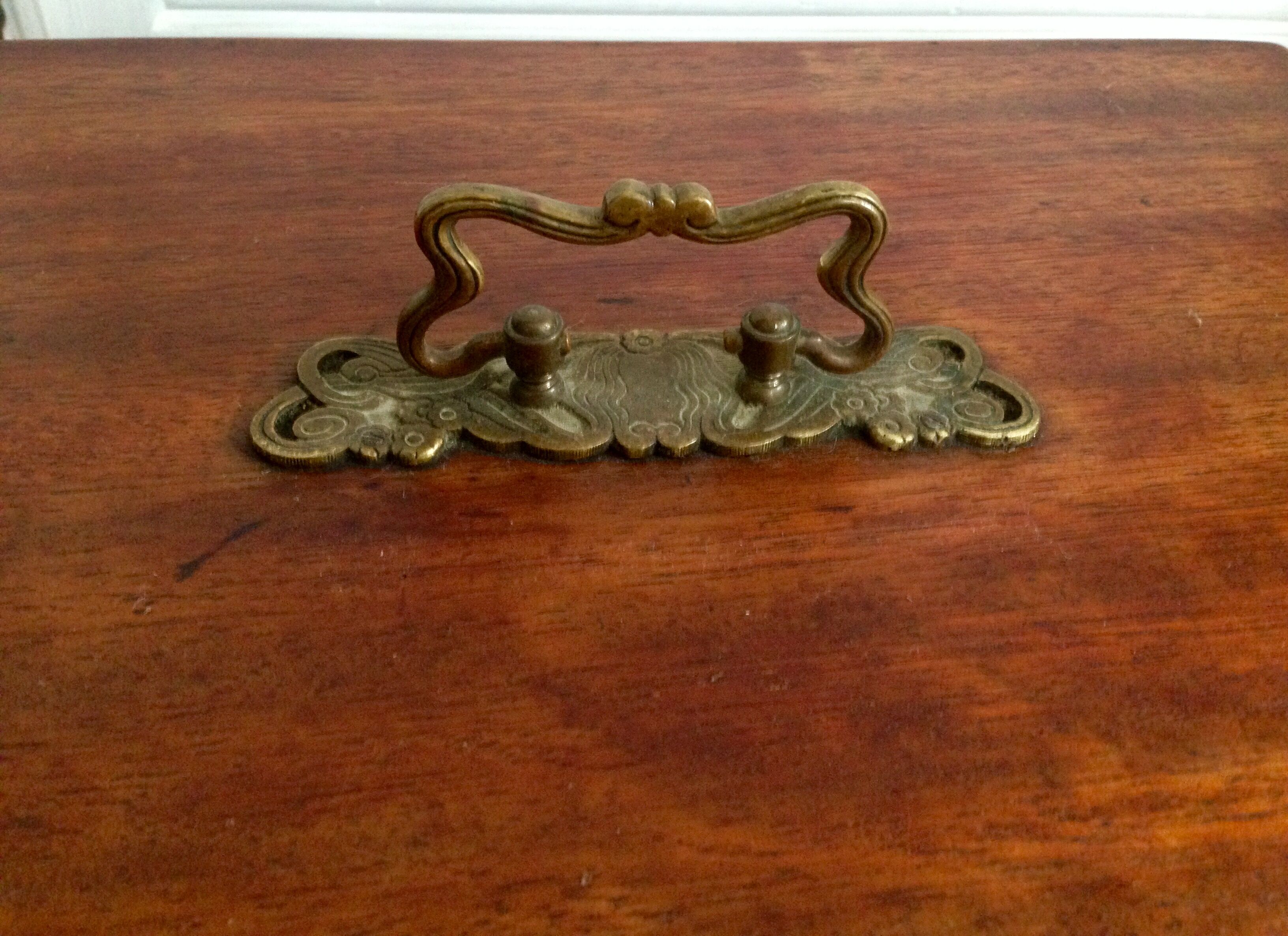 Circa 1900 wooden chest