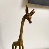 Golden brass giraffe