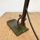 Vintage green enamel bank lamp from Astral, 1930s