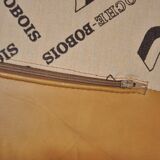 Roche Bobois leather pouf, 1970s