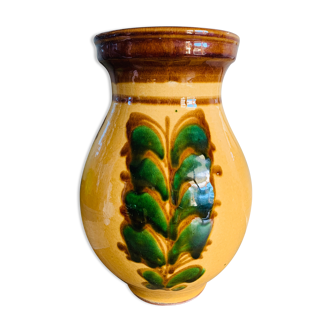 Vase savoyard en céramique vernissée