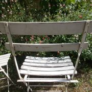 Set of 3 folding garden chairs