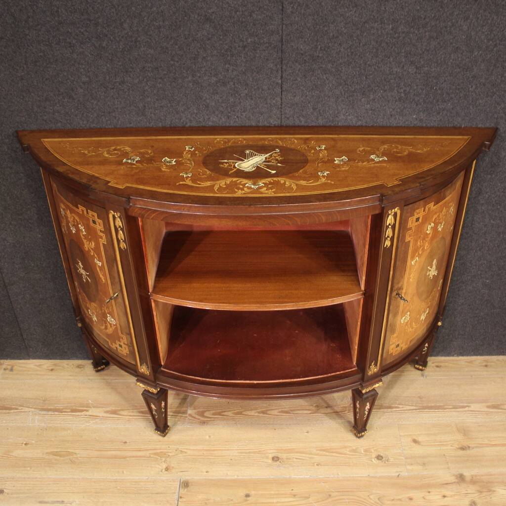 Elegant Louis XVI style inlaid sideboard