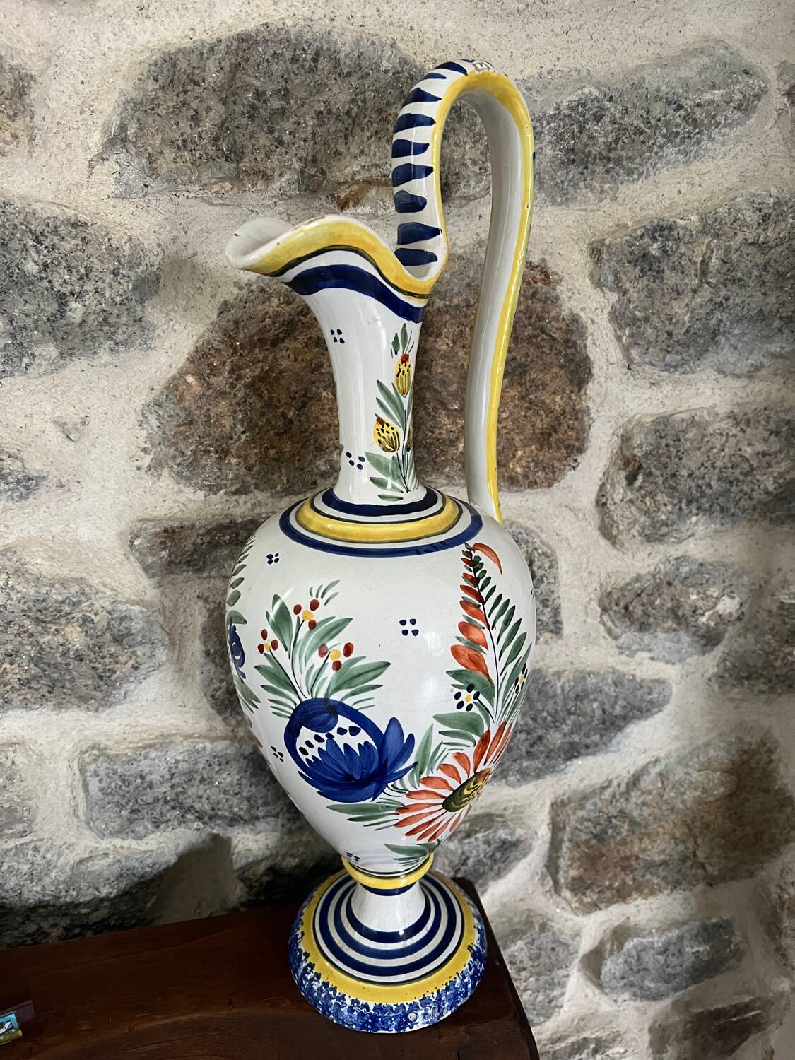 Henriot Quimper ewer