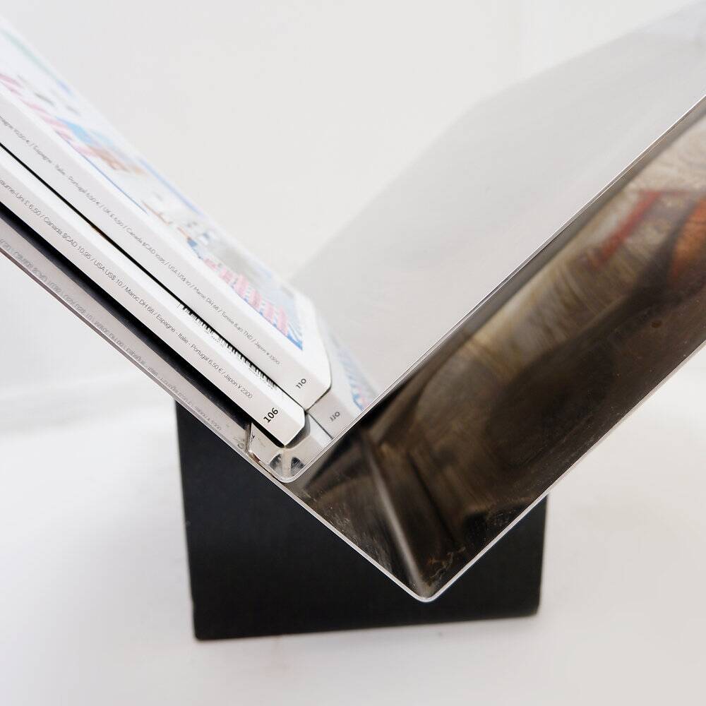 Sculptural magazine rack by G. Giuliana, Mazza Sergio for Krupp - 1970