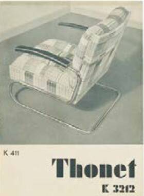 Cantilever Steel Armchairs K108 (S411) by Kovona, 1940-50s