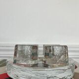 Bougeoir chauffe plat en cristal