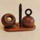 A set of pepper and salt mills designed by C Jörgensen for Bodum Denmark. late 20th century.