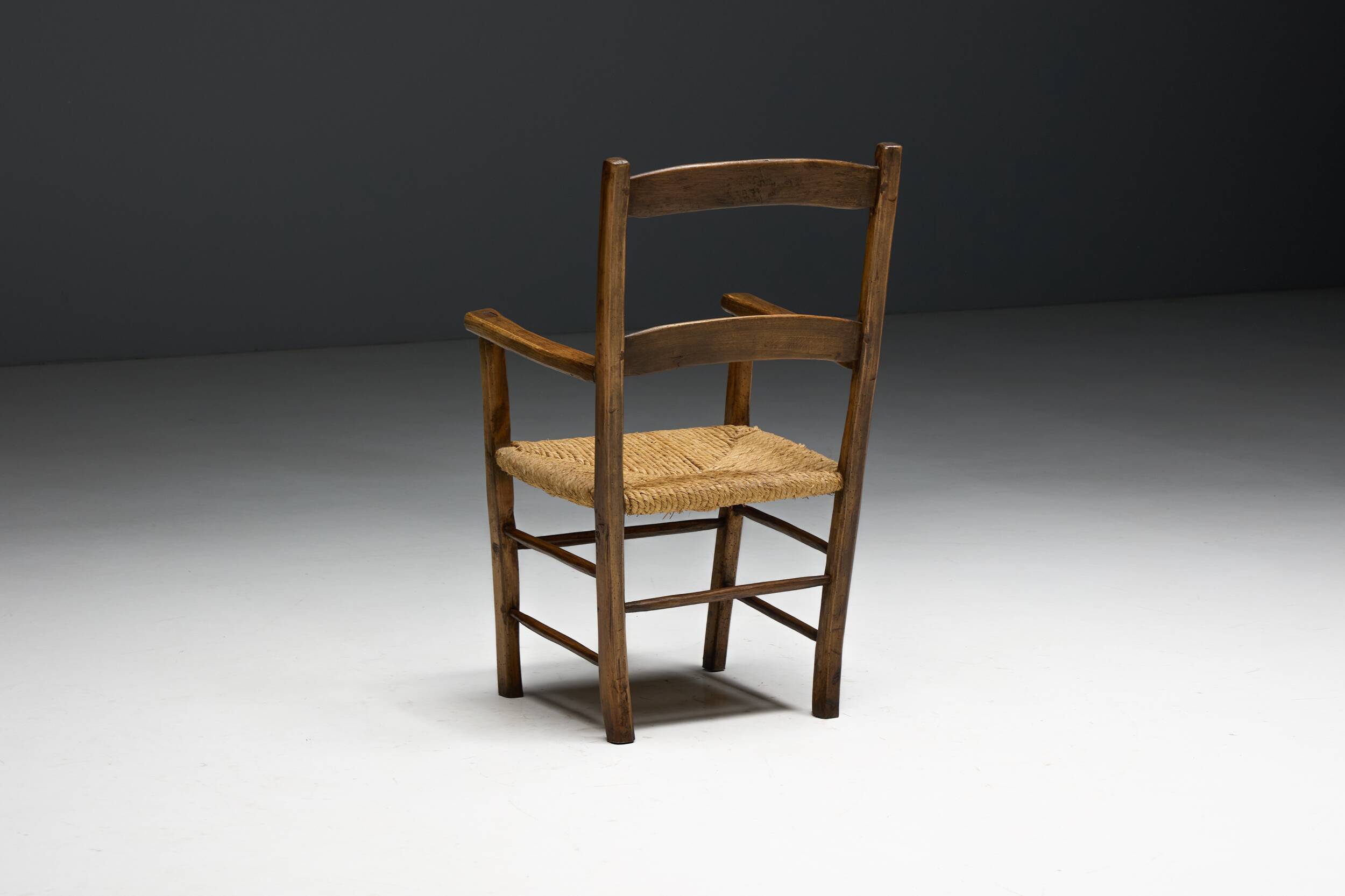 Vernacular Rural Armchair, France, Early 20th Century