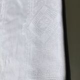 GP embroidered rectangle tablecloth with 9 matching diamond towels
