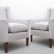 Pair of Vintage 1930s Art Deco High Back Armchairs