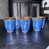 Lot of 6 Blue Nova 5cl milk/sauce pots – New