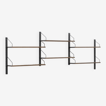 3-bay wall unit by Poul Cadovius, Denmark, 1960s