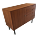 vintage storage unit in light walnut