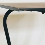 Wood and metal side table