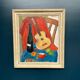 Swedish Oil on Canvas – “Still Life with Guitar and Wine Bottle”