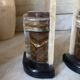 Art Deco pair of onyx bookends