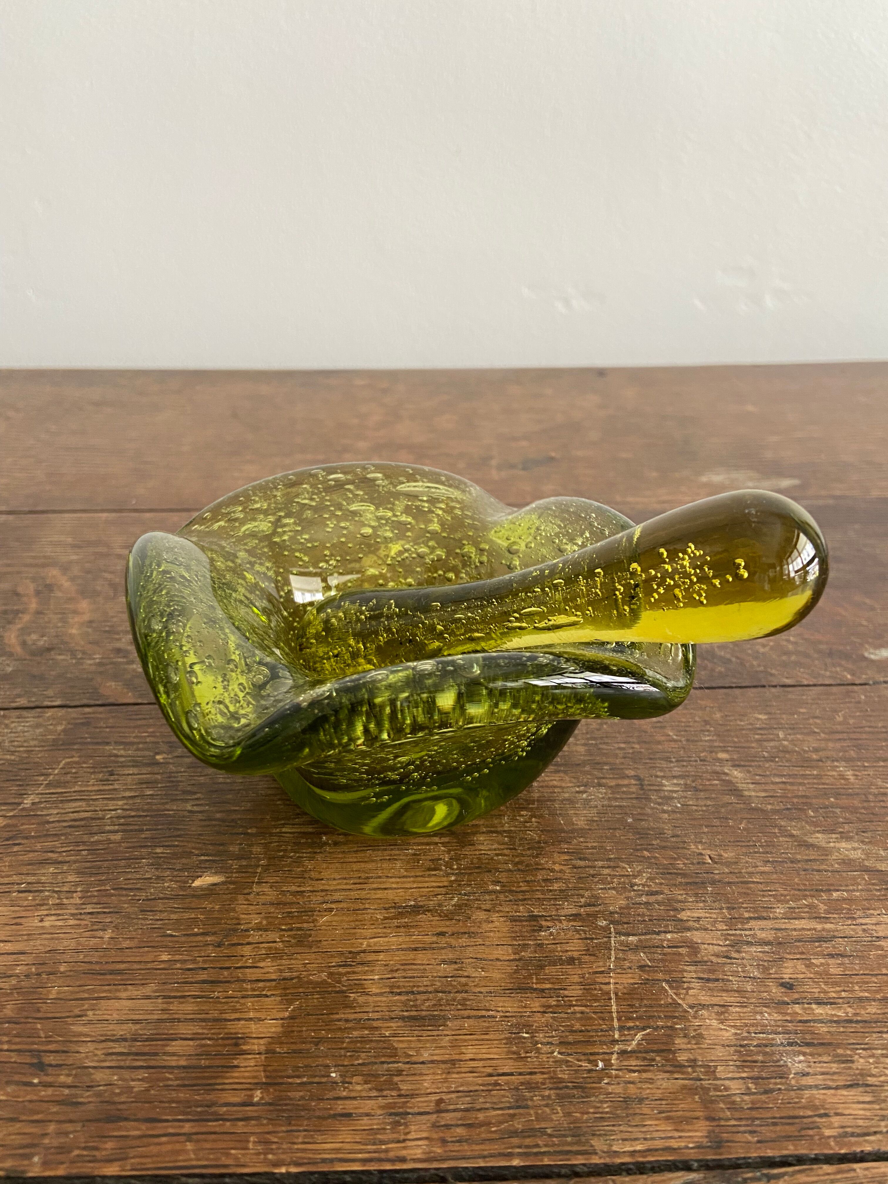 Cendrier en verre bulle biot
