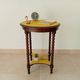 Old pedestal table, early 20th century, turned wooden legs